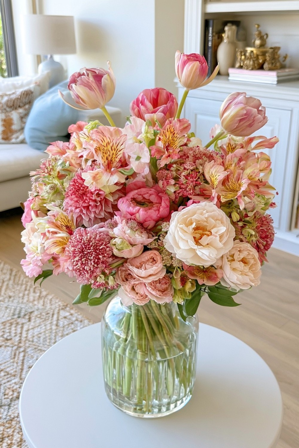 6. Use Transparent Vessels To Make The Stems Part Of The Design