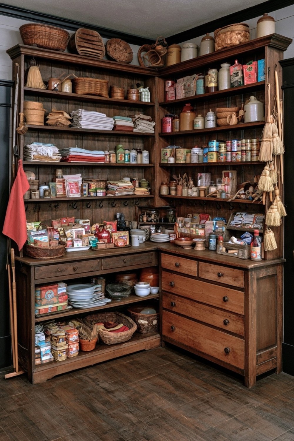 Old-style household supply section inside a traditional general store