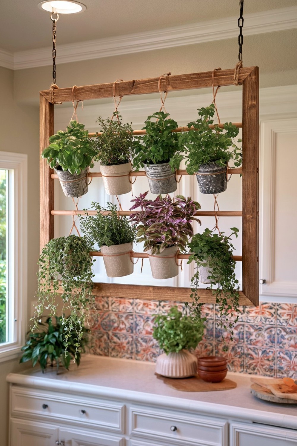 3. Hanging Herb Ladder Installation