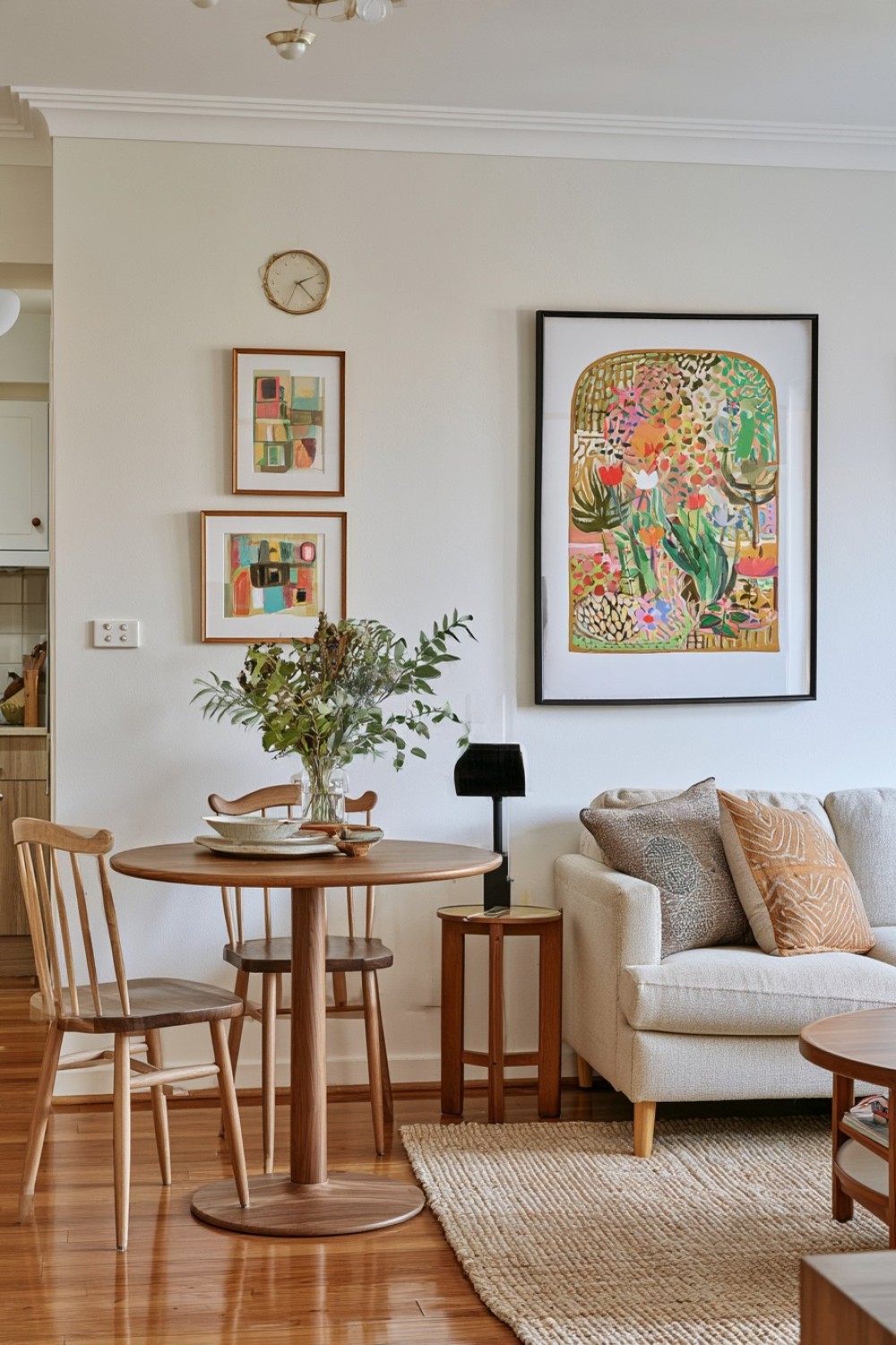 11. Round Dining Table Beside The Living Zone