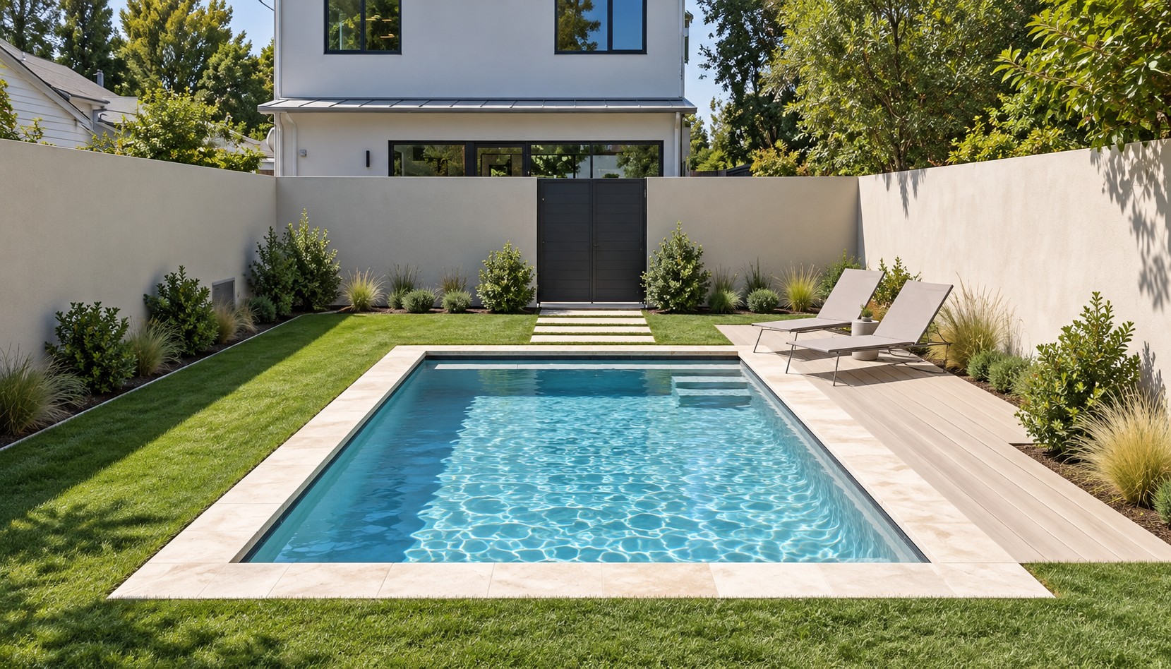 Complete The Pool And Landscaping