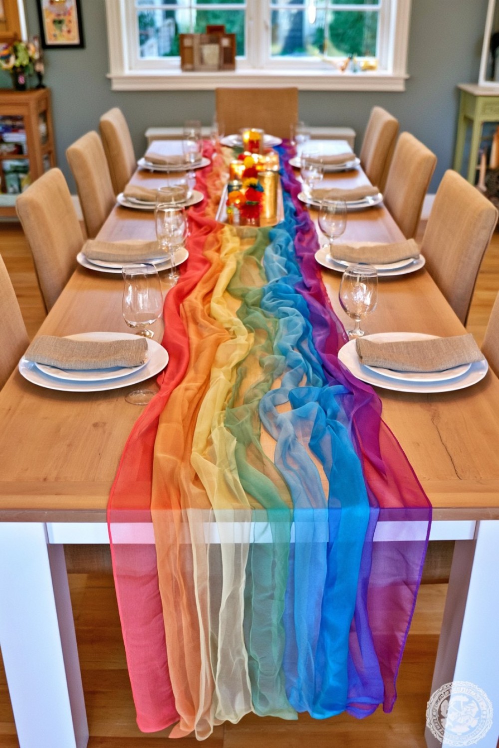 15. Flowing Rainbow River Centerpiece