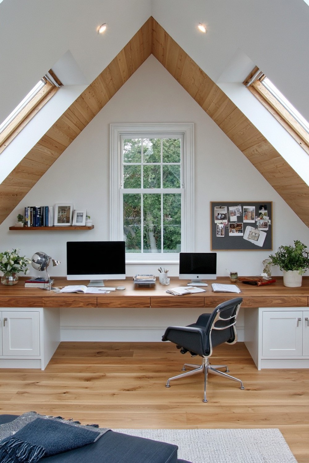 1. Floating Desk Across The Gable Wall