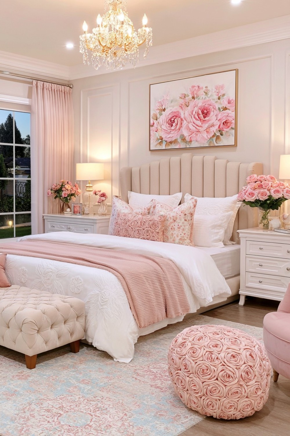 11. Rosette Inspired Upholstery And Cushions