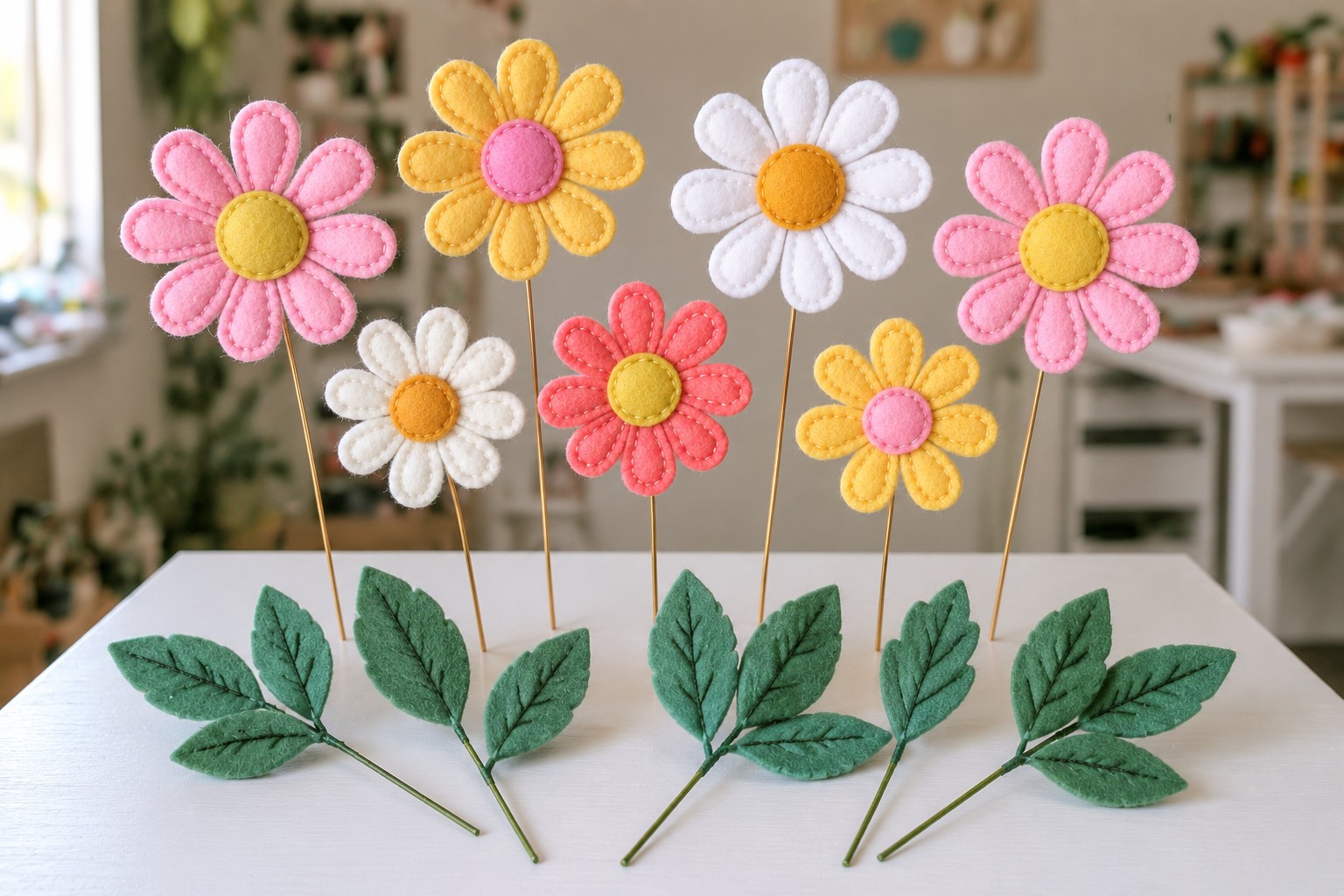 6. Build The Seven Flower Stems