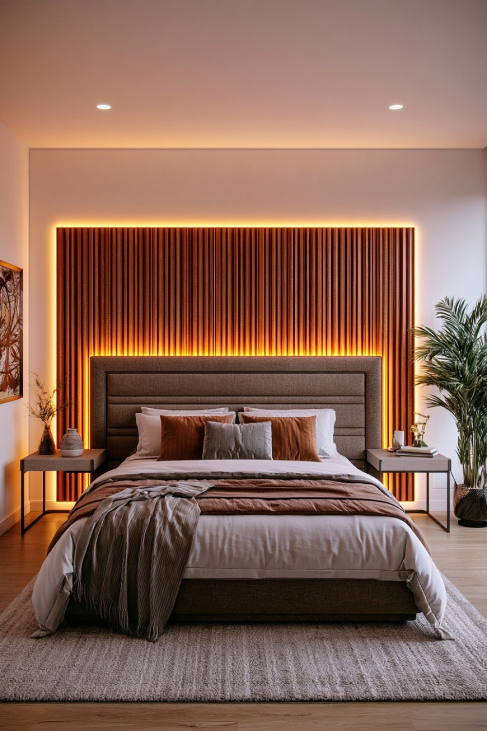 5. Give The Headboard A Floating Effect