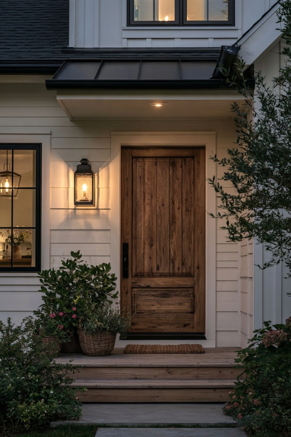 8. Smaller Lighting Language For A Side Entrance