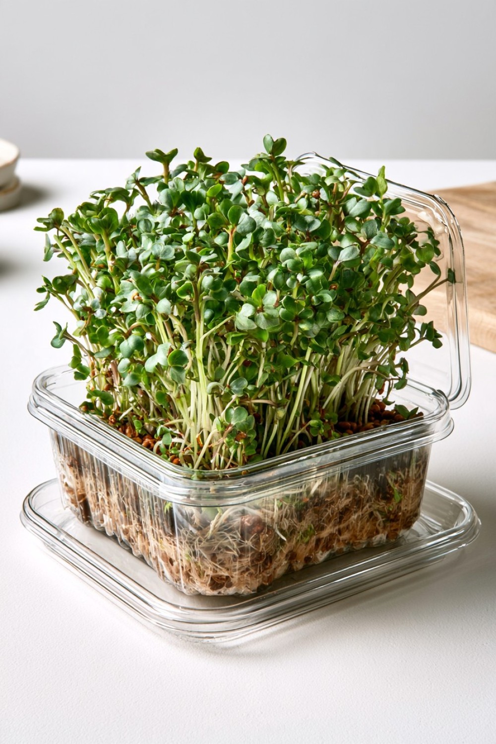 5. Clear Mini Greenhouse Microgreen Container