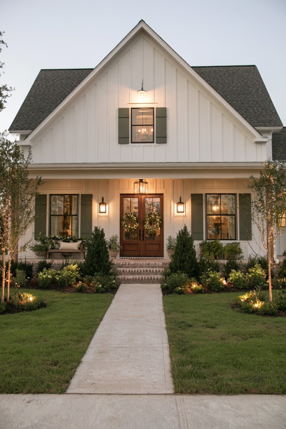 12. Soft Vertical Light On Board And Batten Siding