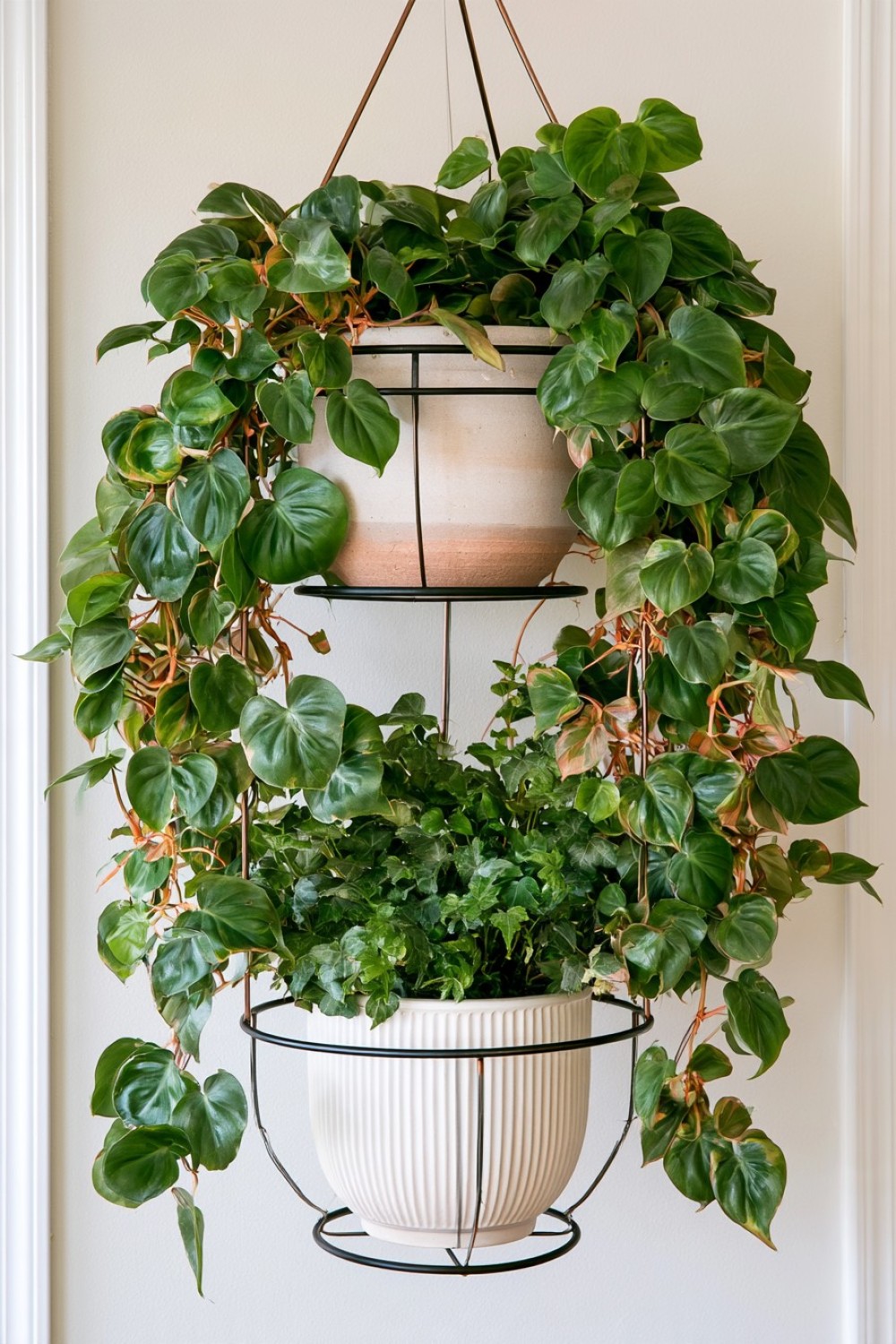 17. Stacked Wire Ring Floating Basket