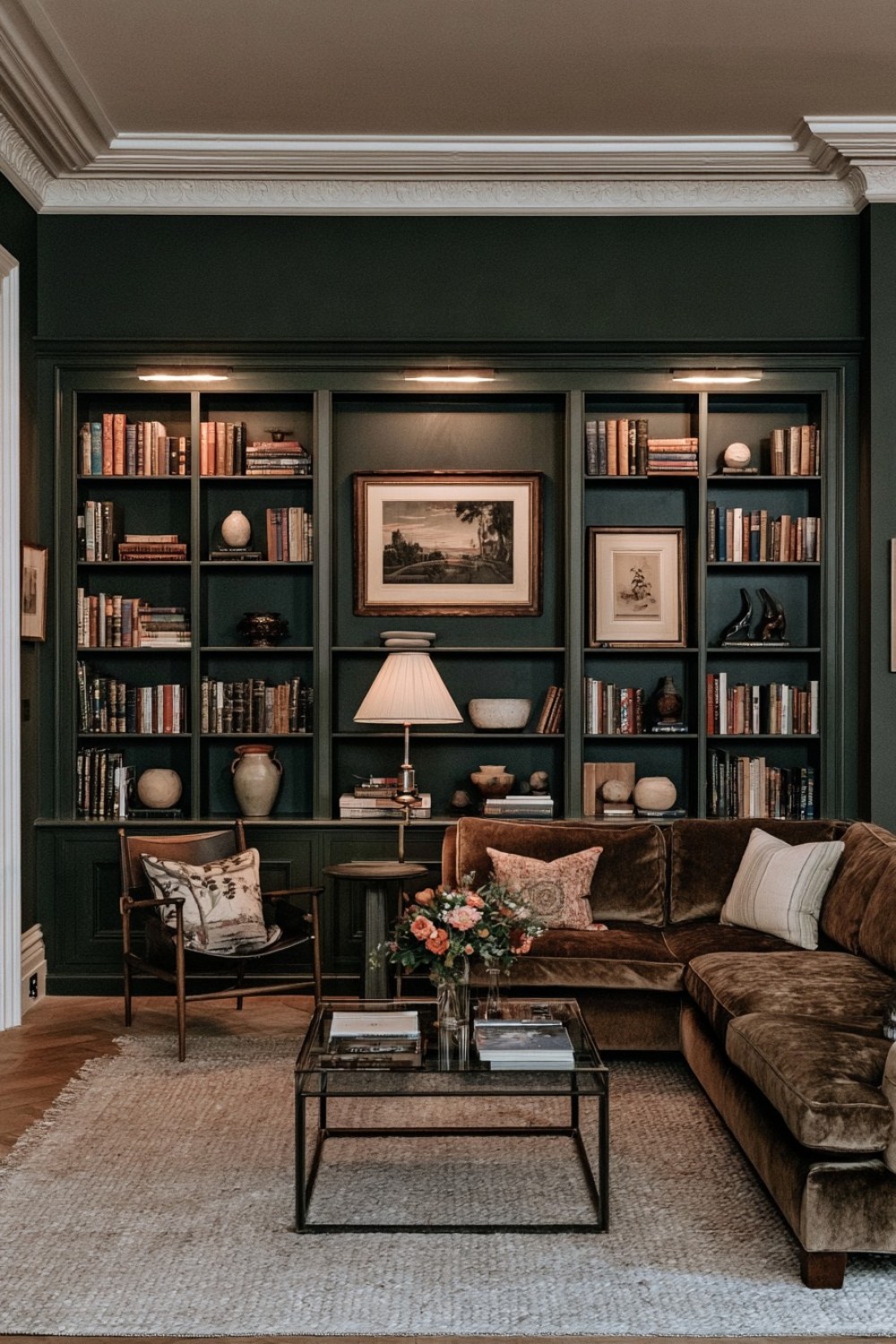 10. Dark Reading Library Wall