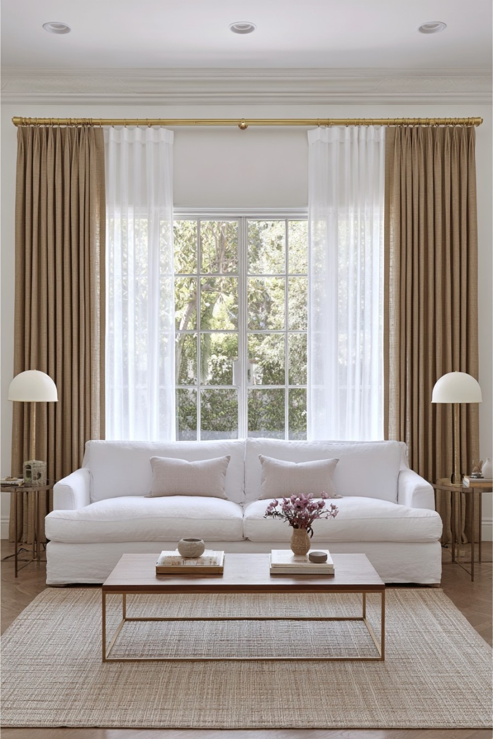 18. Mixed Hardware Curtain Layers
