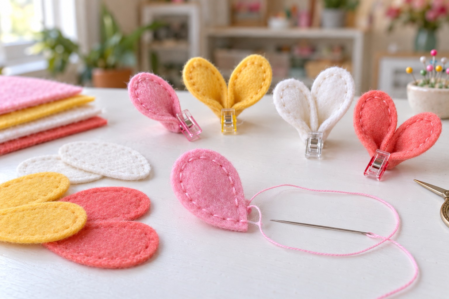 3. Stitch And Shape The Petals