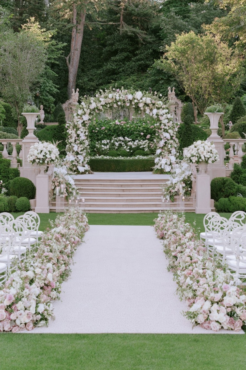 16. Aisle Transformation Near The Ceremony Front
