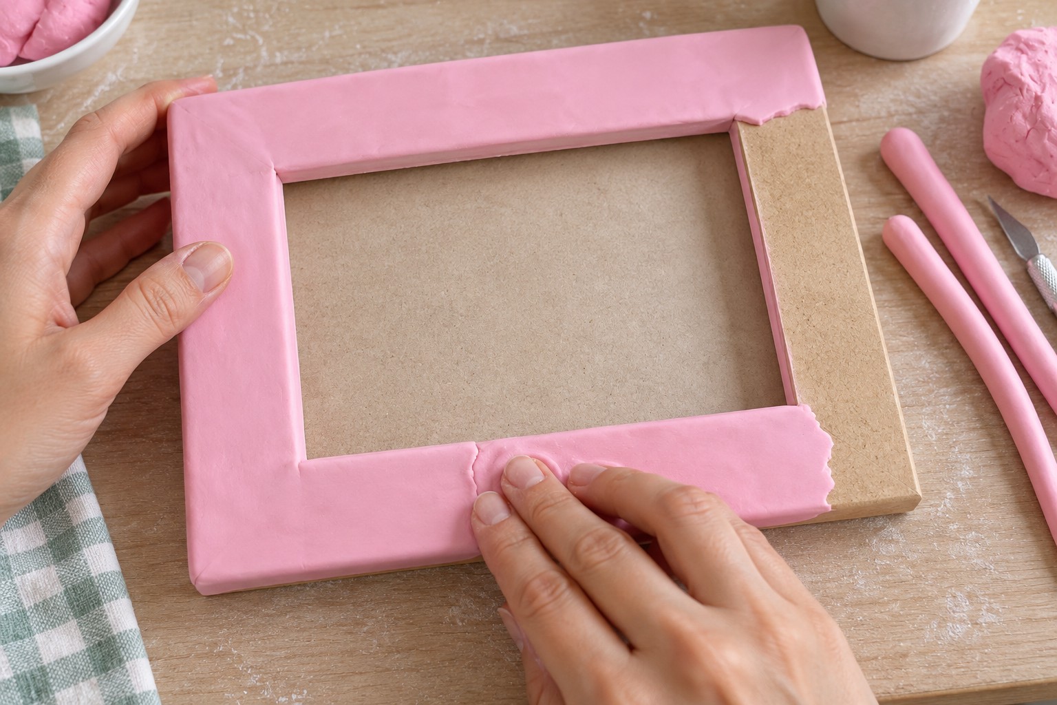 Prepare And Cover The Frame