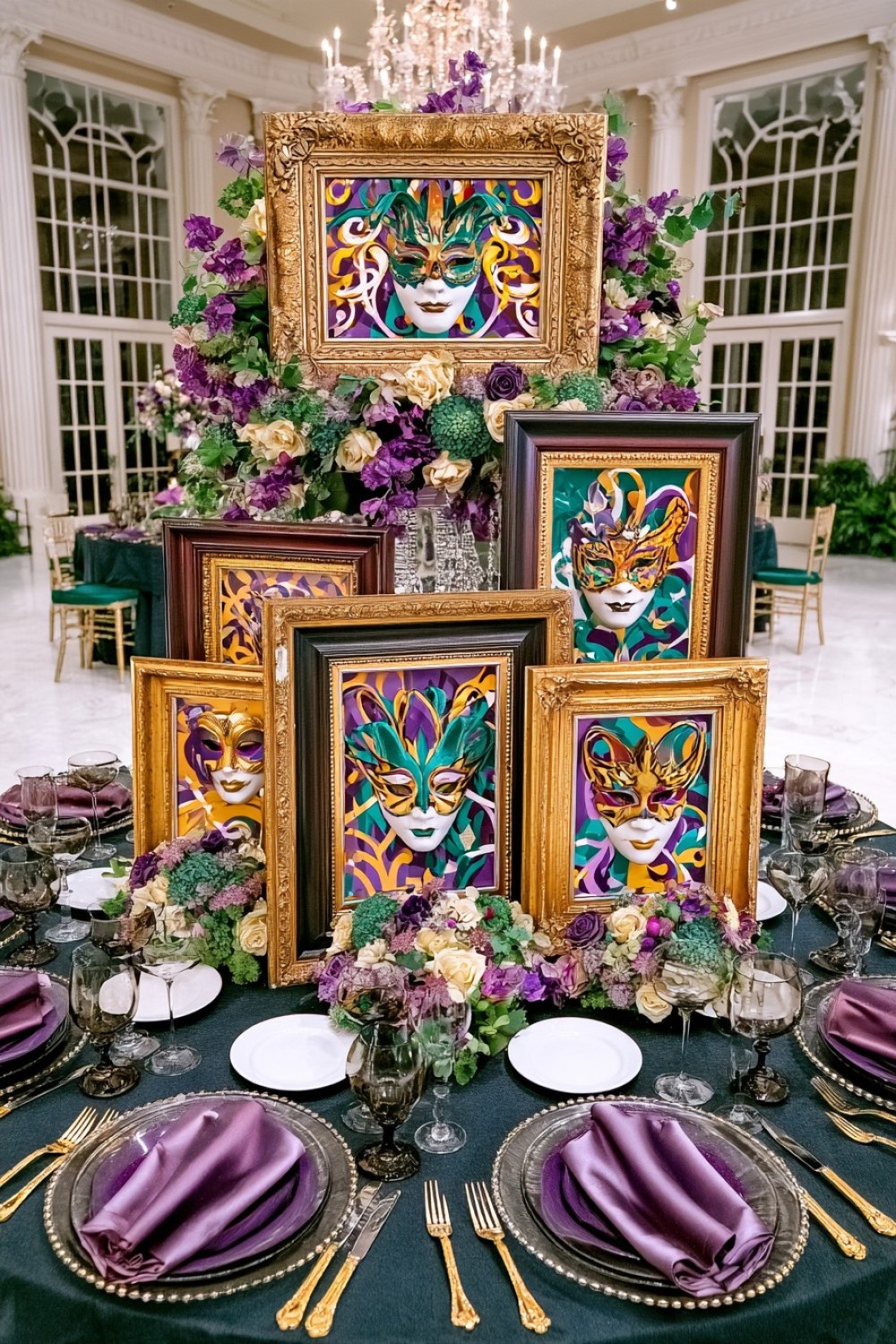 8. Turn Vintage Frames Into A Table Sculpture