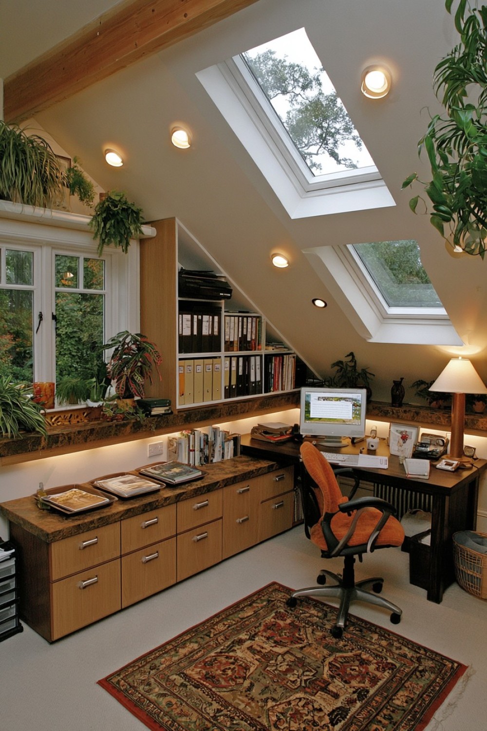 14. Roofline Filing System With Graduated Cabinets
