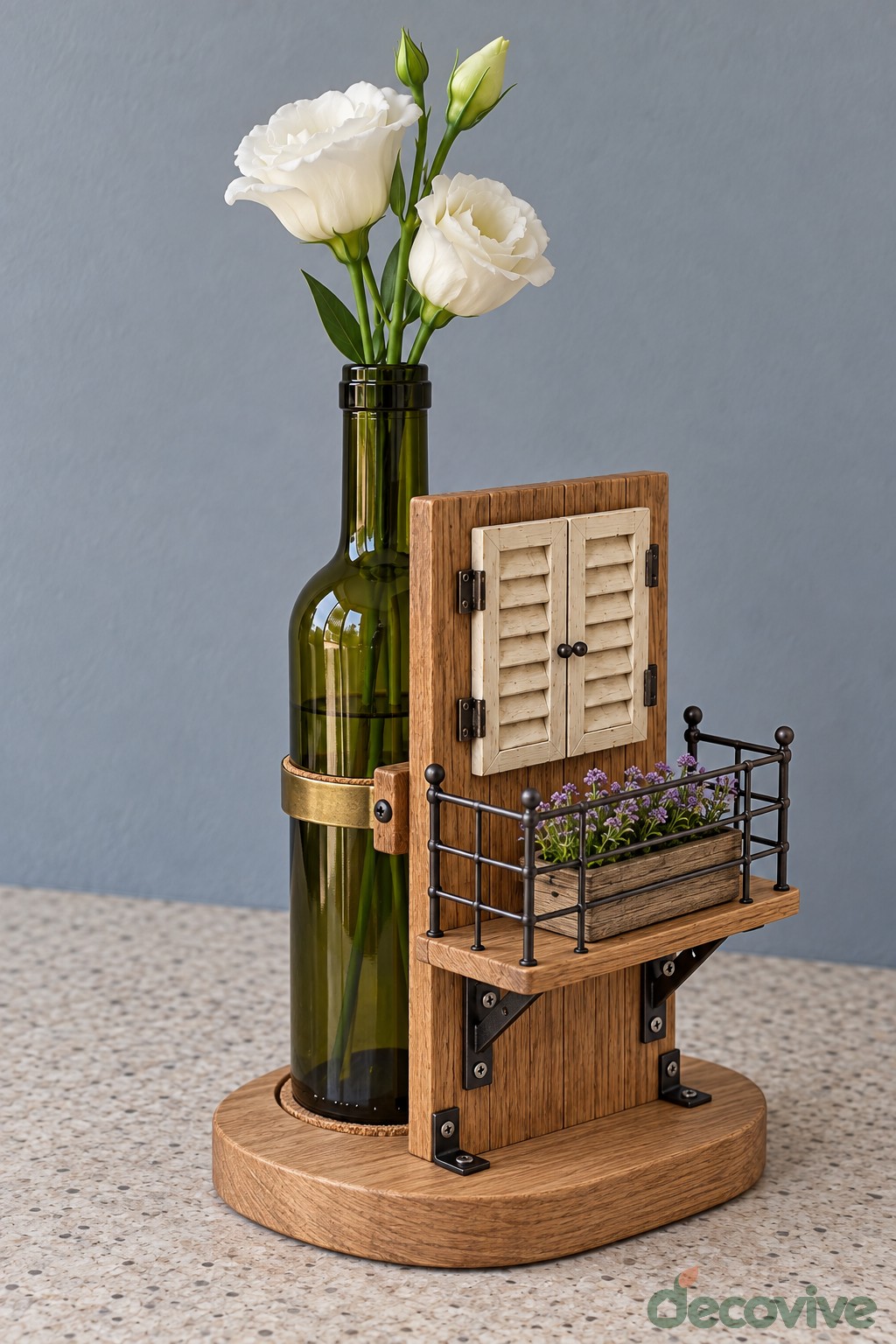 Miniature Balcony Bottle Display