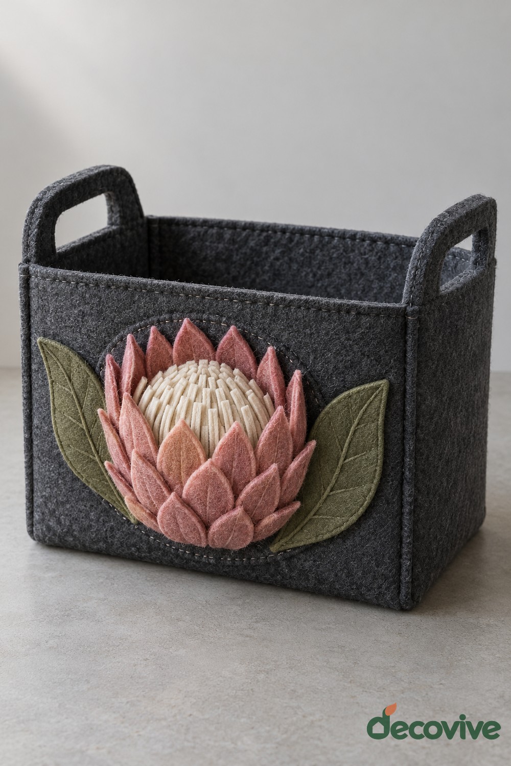 Protea Felt Storage Basket