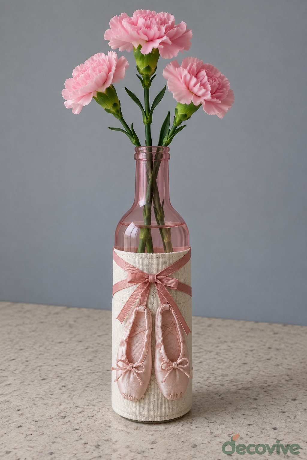Ballet Slipper Bottle Vase