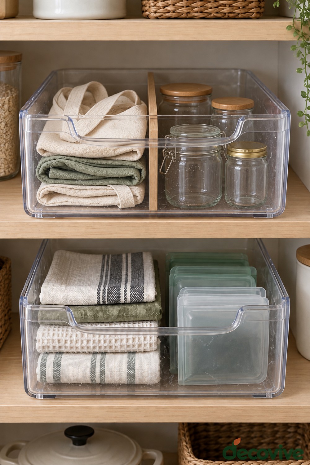 Refrigerator Drawer Pantry Bins