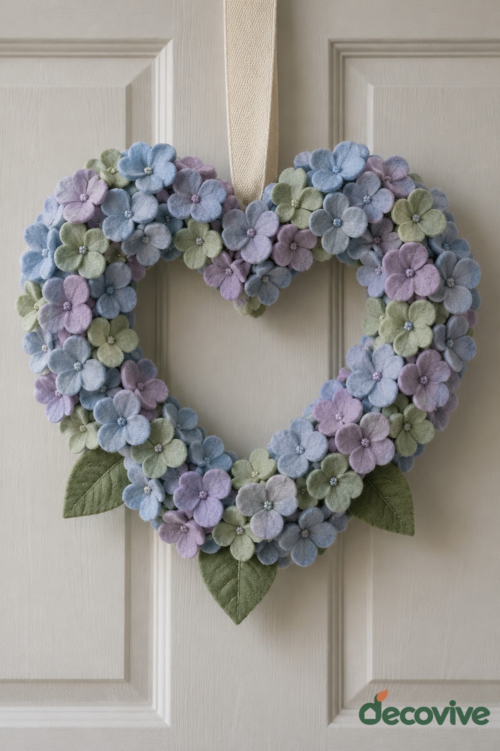Hydrangea Heart Wreath