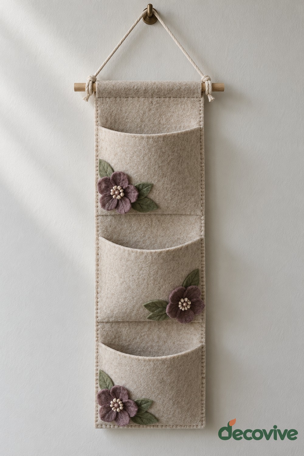 Floral Hanging Pocket Organizer